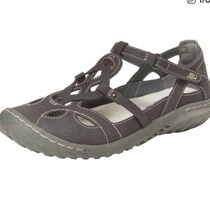 JBU Women's Sydney Closed Toe Sandals - Grey Size 8.5
